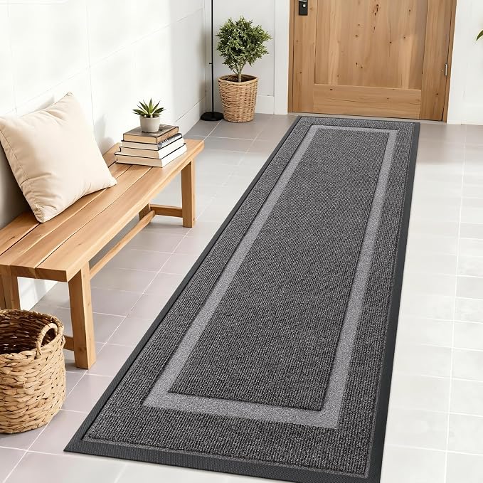 OLANLY Front Door Mat Indoor Outdoor Entrance, Waterproof All-Season, by OLANLY