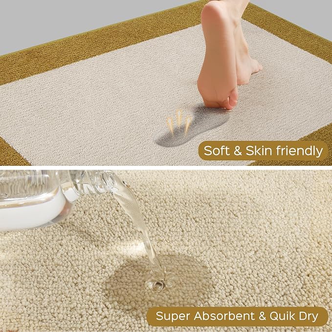Machine Washable Runner Rugs Set of 2, Non Slip Kitchen Mats - Image 2