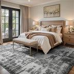 5x7 Ft Large Shag Rugs for Bedroom Living Room, Tie Dyed Ultra Soft Fluffy - Image 3