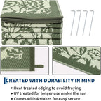 Garvee Outdoor Rugs 9' x 12’ Waterproof Reversible Mats, Large Area Plastic - Image 4