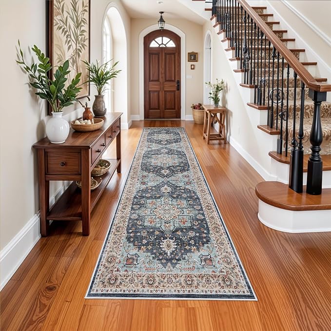 Washable Oriental Hallway Runner Rug by TOPRUUG