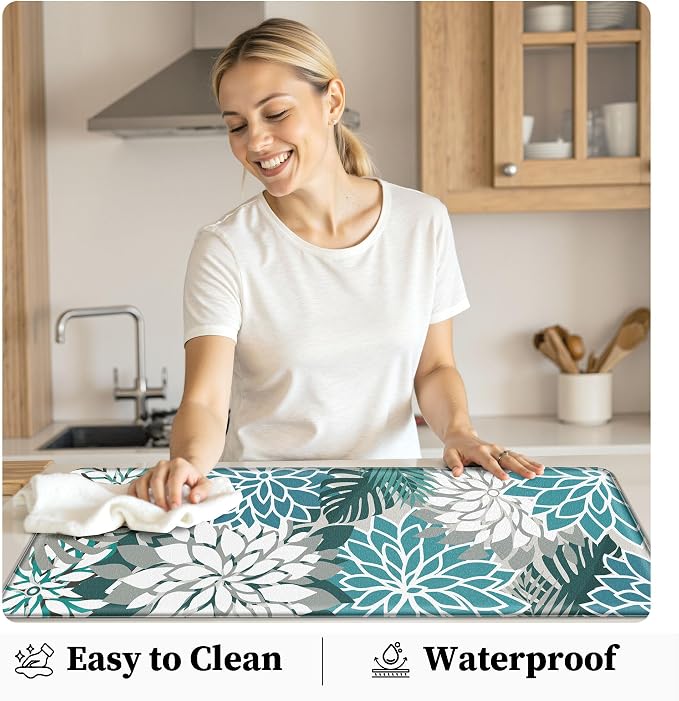 Arenarug Kitchen Mats for Floor 2PCS Cushioned Anti Fatigue Kitchen Mats - Image 5