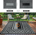 Outdoor Patio Plastic Straw Rug - Image 4