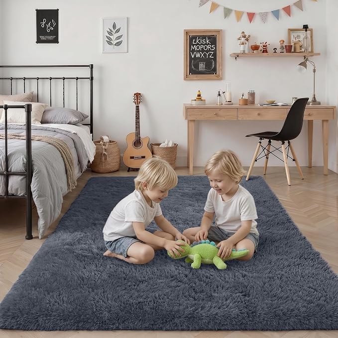 6x9 Area Rugs for Living Room Bedroom: Ultra Soft Fluffy Shag Rug Upgrade - Image 7