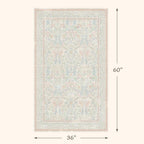 3x5 Washable Area Rugs for Bedroom Non Slip, Soft Laundry Room Mat for Floor - Image 2