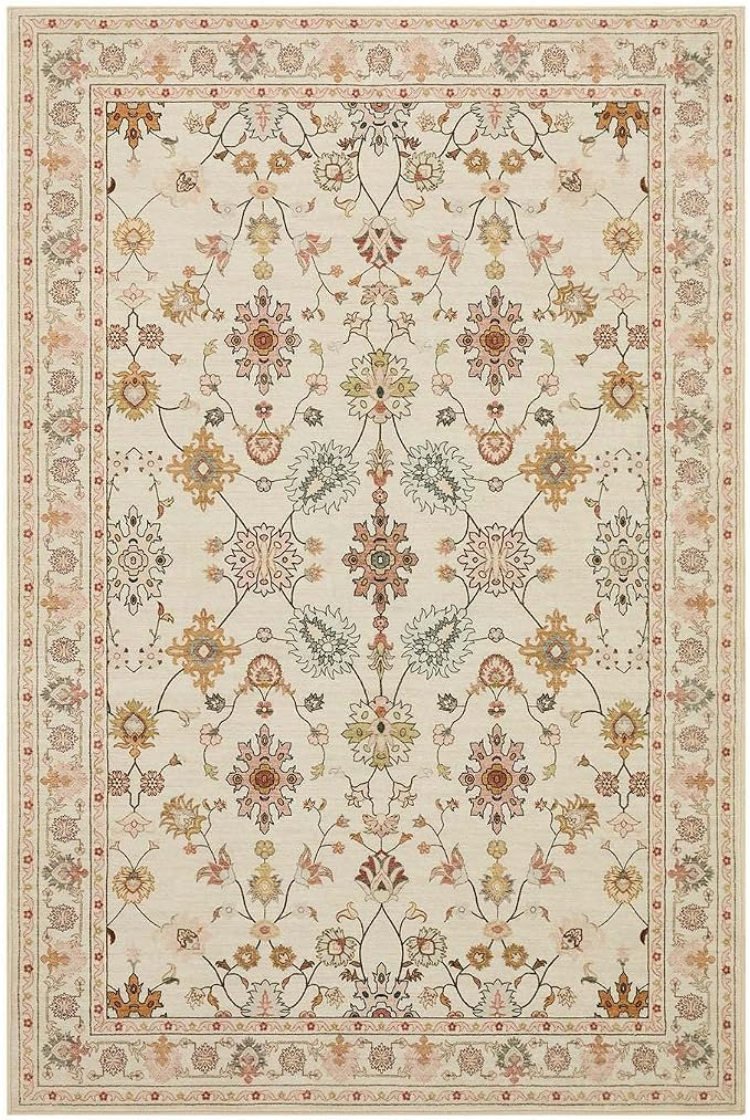 Rugxara Door Mat Floral Entryway Rug, Washable Samll 2x3 Rug, Boho Front Door - Image 5