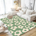 Vintage Groovy Flower Area Rug for Living Room, Washable Area Rugs 5x7 Non-Slip by SPUNKER