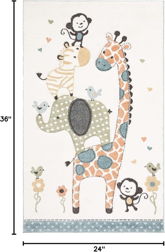 SAFAVIEH Carousel Kids Collection Accent Rug - Image 2