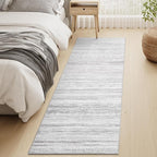2x6 Runner Rug Machine Washable Non Slip Area Rug Distressed Neutral Moroccan - Image 3