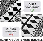 IOHOUZE Kitchen Hallway Runner Rug -2'x6' Boho Black White Entryway Runner Rugs - Image 3