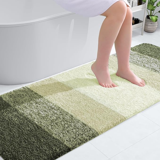 OLANLY Bathroom Runner Rugs Mat 70x24, Extra Soft Absorbent Microfiber Bath Rugs by OLANLY