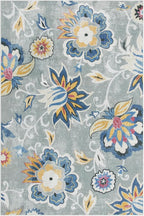 Lahome Floral Indoor Outdoor Rugs, 6x9ft Non Slip Outdoor Patio Rug - Image 7
