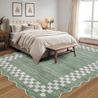 GarveeHome Scalloped Washable Rug 9x12 Area Rug - Image 2