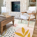 Lahome Pink Washable Rugs 8x10 - Image 5