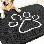 OLANLY Dog Door Mat for Muddy Paws 34x21, Paw Print Design, Absorbs Moisture by OLANLY