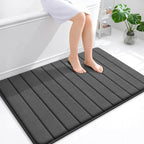 OLANLY Memory Foam Bath Mat 44x32, Super Soft Absorbent Bathroom Rugs, Quick Dry by OLANLY