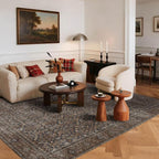 Latte&Fog 6x9 Area Rugs for Living Room, Large Vintage Taupe Brown Washable Rug - Image 3