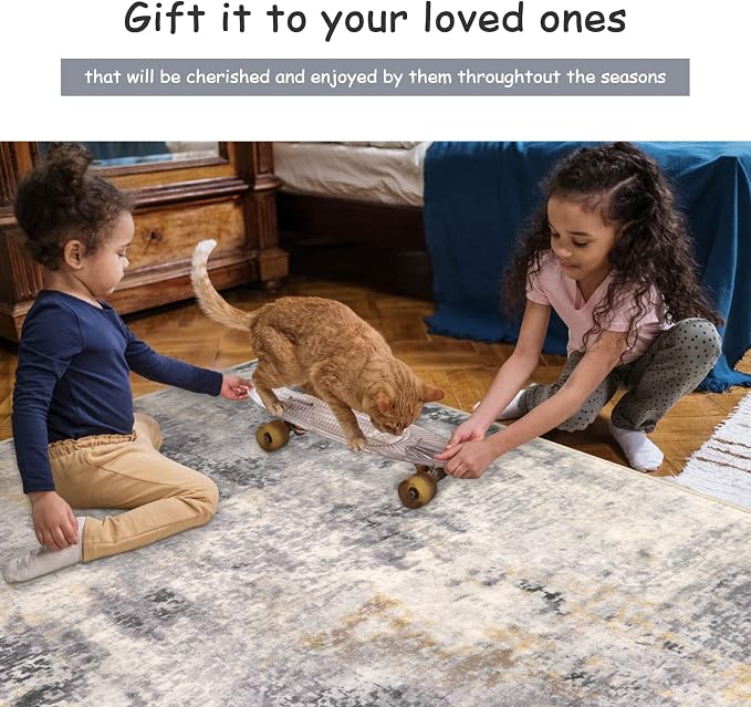 Lahome 2x4 Runner Rug for Hallway, Washable Soft Runner Rug Non Slip, Easy - Image 7
