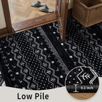 SERISSA 10x12 Area Rugs for Living Room, Washable Non-Slip Black and White Boho - Image 7