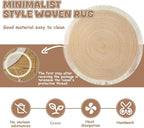 Cat Rug, Cat Scratch Rug, 39 in Washable Boho Braided Circle Rug, Soft and - Image 4