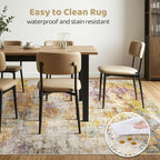 10x13 Area Rug Living Room: Washable Large Abstract Modern Soft Stain Resistant - Image 6