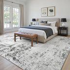 Area Rugs 10x14 Living Room: Large Modern Abstract Washable Rug Soft Anti-Skid - Image 3