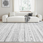 8x10 Area Rugs for Living Room Machine Washable Rug Distressed Indoor Carpet - Image 3