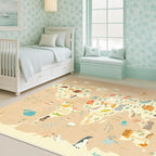 Washable Kids Rug for Playroom – 5x7 Toddlers Room Play Rug, Educational World - Image 6