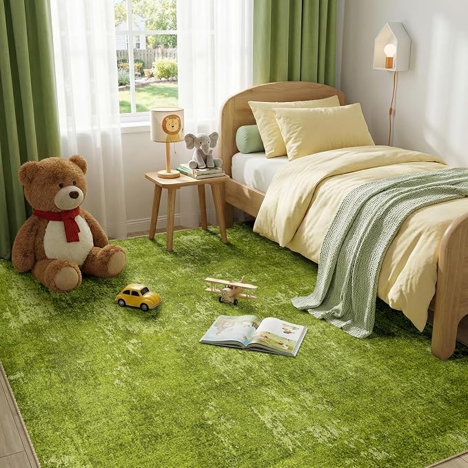 RELEANY Washable Area Rugs 6'x9' Non-Slip Modern Abstract Soft - Image 4