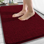 OLANLY Bathroom Rugs 34x21, Extra Soft Absorbent Chenille Bath Rugs, Rubber by OLANLY