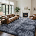 yongyangjuxin Fluffy Rug Shag Area Rug, Mottling Dark Grey 6x9 Area Rugs by Yongyangjuxi