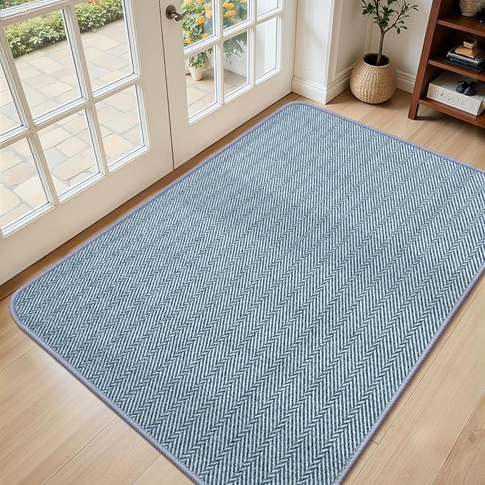 Ultra Thin Door Mat Indoor Entrance 36"x59", Low-Profile Indoor Door Mat by Unknown