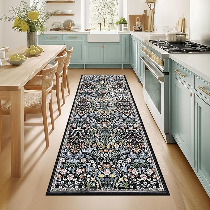 Runner Rug for Entryway: 2x5 Kitchen Rugs Non Slip Washable Ultra-Thin Soft by PLHXFRSoftAreaRugs