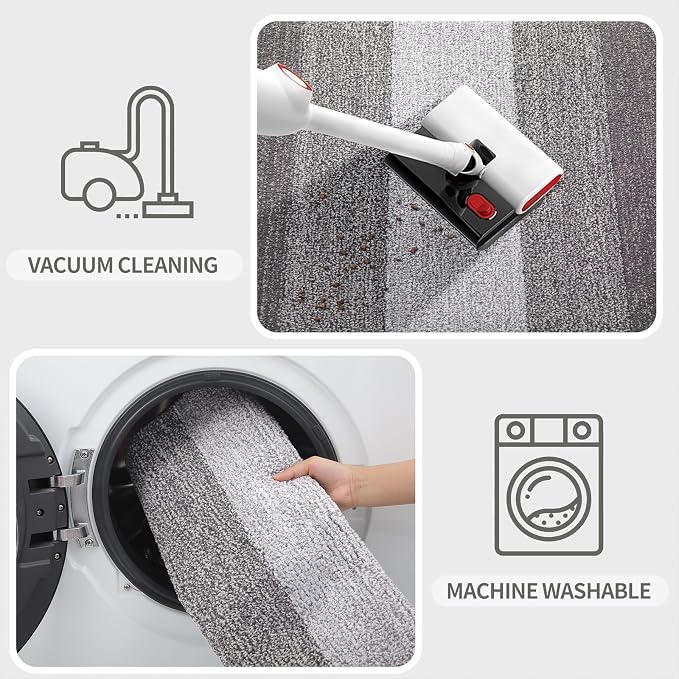 Kitinjoy Indoor Outdoor Door Mat, 36x24 Non-Slip Absorbent Dirt Trapper - Image 5