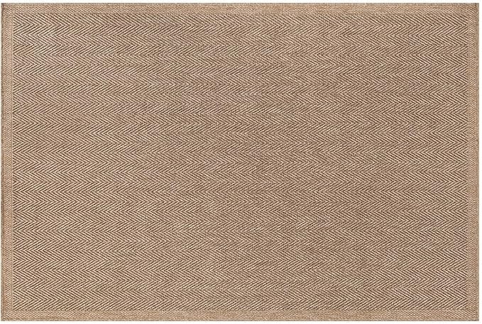CAMILSON Easy Jute Rug 2x3, Indoor Outdoor Natural Color Fiber Area Rugs - Image 2