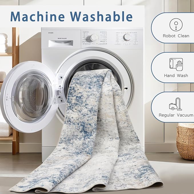 Srugn Washable Rugs 8x10 Area Rugs - Image 4