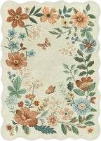 Lahome Floral Living Room Rug, 5x7 Rugs - Image 9