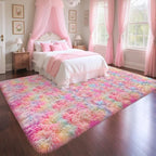 Rainbow Rugs 5x8 Ft Fluffy Plush Area Rugs - Image 2