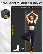 CAMBIVO Yoga Mat 72" x 48" Large Workout Mat - Image 2