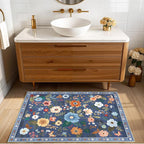 RELEANY Floral 2x3 Area Rugs Washable Print Boho Cute Carpet Non Slip Flower - Image 2