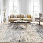 Area Rug Living Room Rugs: 5x7 Washable Large Abstract Modern Soft Stain - Image 5