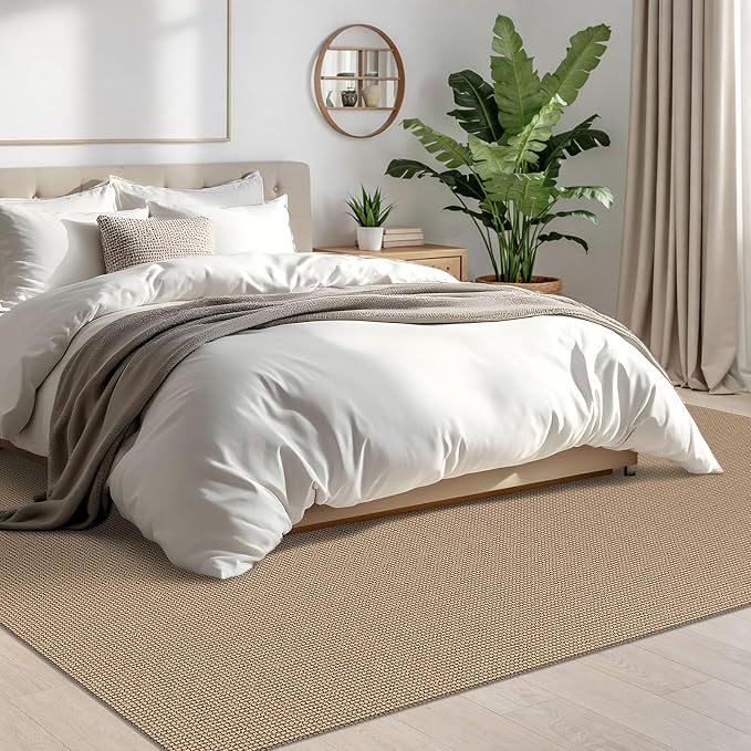 IOHOUZE Washable Area Rug 6x9 Non Slip Rubber Backed Woven Rugs - Image 8