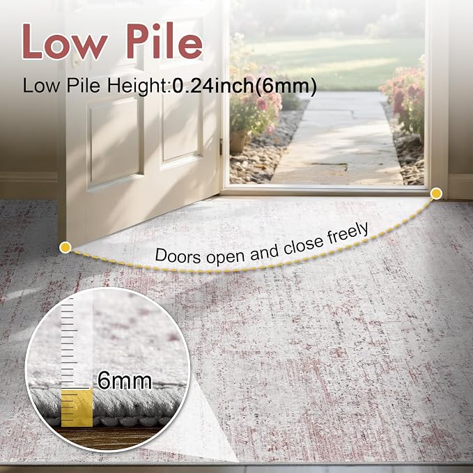 8x10 Ft Large Area Rugs for Living Room, Soft Non-Slip Washable Rugs Modern - Image 8