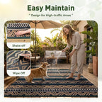 MontVoo Outdoor Rug Carpet Waterproof-Patio Rug Mat 8x10 Reversible RV Outdoor - Image 6