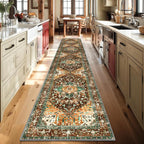 Yamaziot Washable Runner Rug, 2x10 Non-Slip Boho Vintage Hallway Rug Runner - Image 6