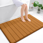 OLANLY Memory Foam Bath Mat 44x32, Super Soft Absorbent Bathroom Rugs, Quick Dry by OLANLY