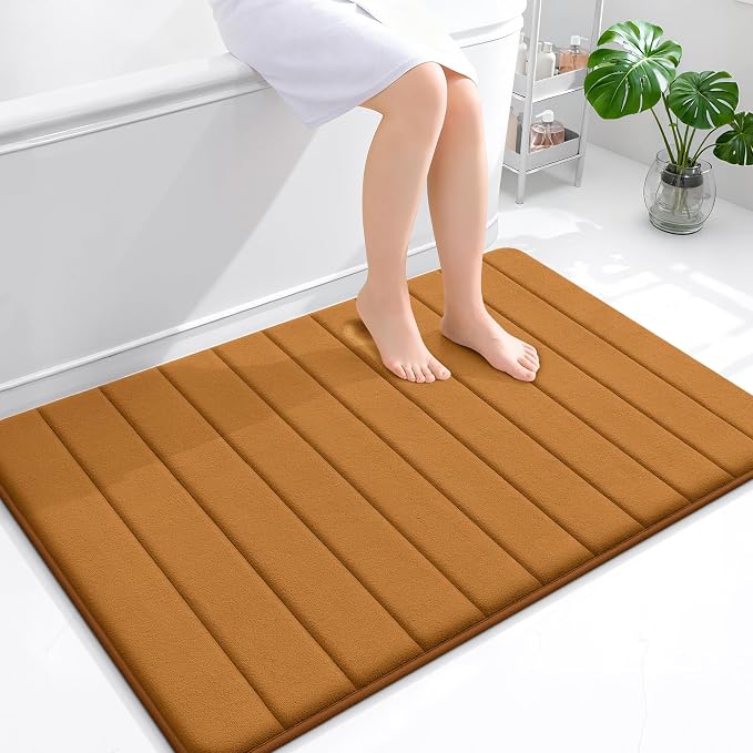 OLANLY Memory Foam Bath Mat 44x32, Super Soft Absorbent Bathroom Rugs, Quick Dry by OLANLY