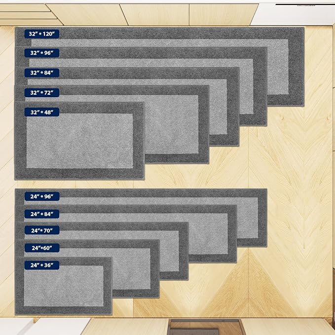 Machine Washable Kitchen Rug 32" x 84", Non Slip Kitchen Mat - Image 4