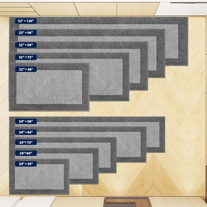 Machine Washable Kitchen Rug 24" x 96", Non Slip Kitchen Mat - Image 4