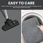 IOHOUZE Washable Runner Rug 2.6x8 Non Slip Rubber Backed Wide Hallway Runner - Image 4